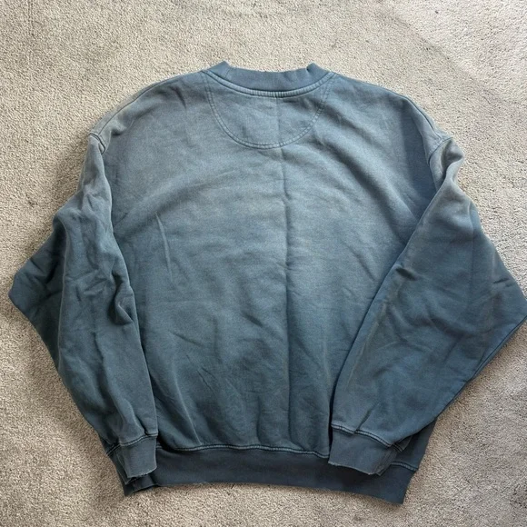 Anine Bing Jaci Sweatshirt in Washed Faded Green - Picture 4 of 6